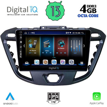 DIGITAL IQ BXD 6177_CPA (9inc) MULTIMEDIA TABLET for FORD TRANZIT CUSTOM | TORNEO CUSTOM mod. 2013-2019