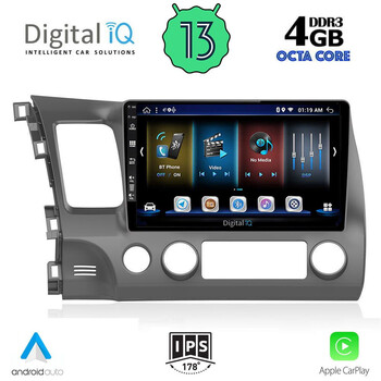 DIGITAL IQ BXD 6188_CPA (10inc) MULTIMEDIA TABLET for HONDA CIVIC 4D mod. 2006-2012