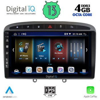 DIGITAL IQ BXD 6513_CPA (9inc) MULTIMEDIA TABLET for PEUGEOT 308 mod.2007-2012 - RCZ mod.2009-2015