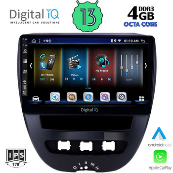 DIGITAL IQ BXD 6707_CPA (10inc) MULTIMEDIA TABLET for CITROEN C1-PEUGEOT 107-TOYOTA AYGO mod. 2005-2014