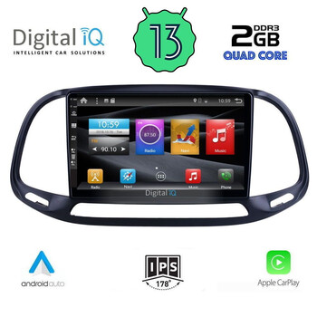 DIGITAL IQ BXH 3138_CPA (9inc) MULTIMEDIA TABLET for FIAT DOBLO – OPEL COMBO mod. 2015-2018