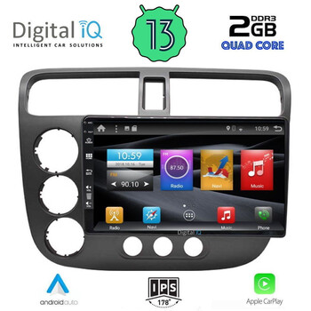 DIGITAL IQ BXH 3187_CPA (9inc) MULTIMEDIA TABLET for HONDA CIVIC 4D mod. 2001-2006