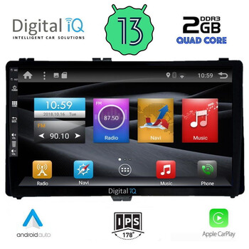 DIGITAL IQ BXH 3703_CPA (9inc) MULTIMEDIA TABLET for TOYOTA AURIS mod. 2015&gt; – AYGO X mod. 2022&gt; – COROLLA mod. 2017-2019
