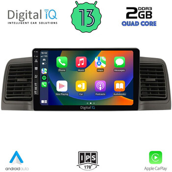 DIGITAL IQ BXH 3712_CPA (9inc) MULTIMEDIA TABLET for TOYOTA COROLLA mod. 2001-2006