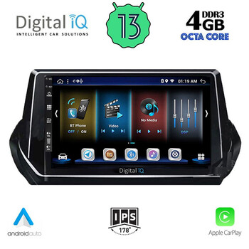 DIGITAL IQ BXD 6509_CPA (9inc) MULTIMEDIA TABLET for PEUGEOT 208 – 2008 mod. 2021&gt;