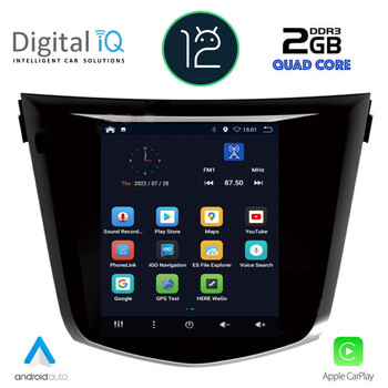 DIGITAL IQ BXH 3968_CPA TESLA STYLE  for NISSAN QASHQAI – XTRAIL mod. 2014&gt;