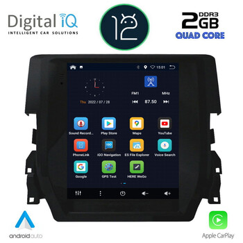 DIGITAL IQ BXH 3975_CPA TESLA STYLE for HONDA CIVIC mod. 2016&gt;