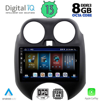 DIGITAL IQ BXD 8459_CPA (9inc) MULTIMEDIA TABLET for NISSAN MICRA mod. 2010-2014
