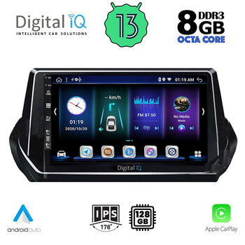 DIGITAL IQ BXD 8509_CPA (9inc) MULTIMEDIA TABLET for PEUGEOT 208 – 2008 mod. 2021&gt;