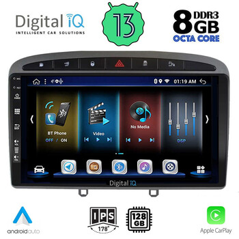 DIGITAL IQ BXD 8513_CPA (9inc) MULTIMEDIA TABLET for PEUGEOT 308 mod.2007-2012 - RCZ mod.2009-2015