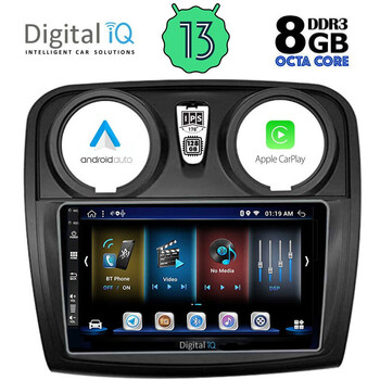 DIGITAL IQ BXD 8108_CPA (9inc) MULTIMEDIA TABLET for DACIA LOGAN – SANDERO mod. 2012-2019