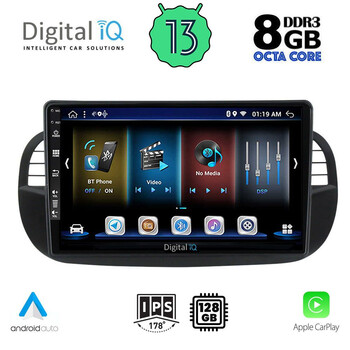 DIGITAL IQ BXD 8130_CPA (9inc) MULTIMEDIA TABLET for FIAT 500 mod. 2007-2015