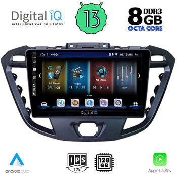 DIGITAL IQ BXD 8177_CPA (9inc) MULTIMEDIA TABLET for FORD TRANZIT CUSTOM | TORNEO CUSTOM mod. 2013-2019