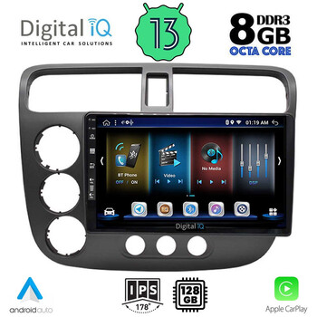 DIGITAL IQ BXD 8187_CPA (9inc) MULTIMEDIA TABLET for HONDA CIVIC 4D mod. 2001-2006