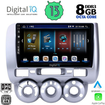 DIGITAL IQ BXD 8210_CPA A/C (9inc) MULTIMEDIA TABLET for HONDA JAZZ mod. 2002-2008