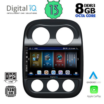 DIGITAL IQ BXD 8277_CPA (10inc) MULTIMEDIA TABLET for JEEP COMPASS - PATRIOT mod. 2007-2016