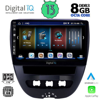 DIGITAL IQ BXD 8707_CPA (10inc) MULTIMEDIA TABLET for CITROEN C1-PEUGEOT 107-TOYOTA AYGO mod. 2005-2014
