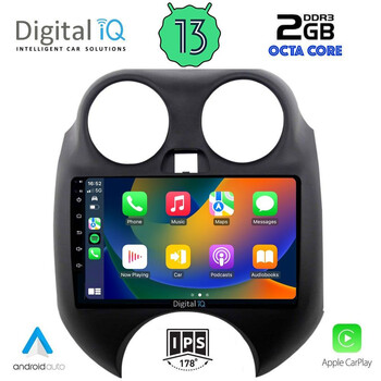 DIGITAL IQ RTC 5459_CPA (9inc) MULTIMEDIA TABLET for NISSAN MICRA mod. 2010-2014