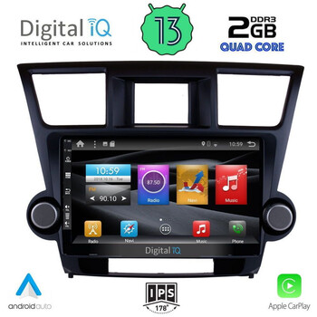 DIGITAL IQ BXH 3719_CPA (10inc) MULTIMEDIA TABLET for TOYOTA HIGHLANDER mod. 2008-2015