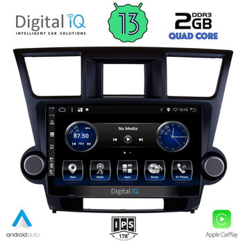 DIGITAL IQ BXH 3719_CPA (10inc) MULTIMEDIA TABLET for TOYOTA HIGHLANDER mod. 2008-2015