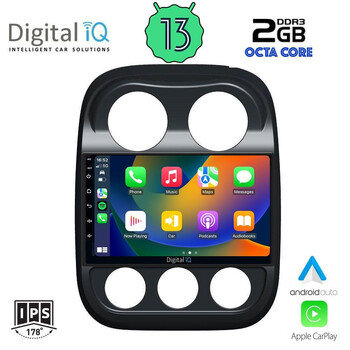 DIGITAL IQ RTC 5277_CPA (10inc) MULTIMEDIA TABLET for JEEP COMPASS - PATRIOT mod. 2007-2016