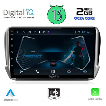 DIGITAL IQ RTC 5508_CPA (10inc) MULTIMEDIA TABLET for PEUGEOT 208-2008 mod. 2012-2021