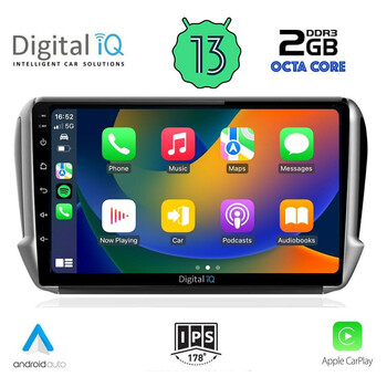 DIGITAL IQ RTC 5508_CPA (10inc) MULTIMEDIA TABLET for PEUGEOT 208-2008 mod. 2012-2021