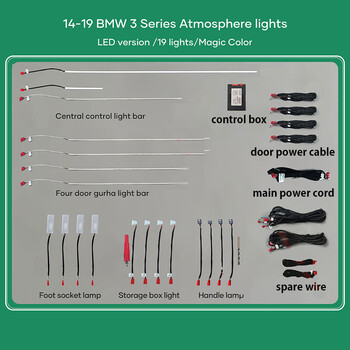 DIQ AMBIENT BMW S.3 F30 (Digital iQ Ambient Light BMW Series 3 (F30) mod. 2014-2019 , 19 Lights)