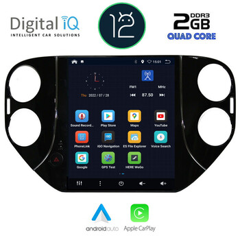 DIGITAL IQ BXH 3989_CPA TESLA STYLE for VW TIGUAN mod. 2010-2013
