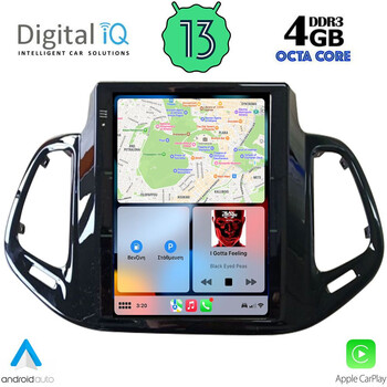 DIGITAL IQ BXD 6878_CPA TESLA STYLE for JEEP COMPASS mod. 2017-2020