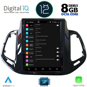 DIGITAL IQ BXD 8878_CPA TESLA STYLE for JEEP COMPASS mod. 2017-2020