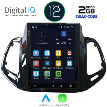 DIGITAL IQ BXH 3878_CPA TESLA STYLE for JEEP COMPASS mod. 2017-2020