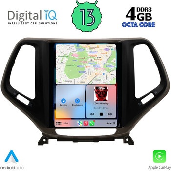 DIGITAL IQ BXD 6984_CPA TESLA STYLE for JEEP CHEROKEE mod. 2014&gt;