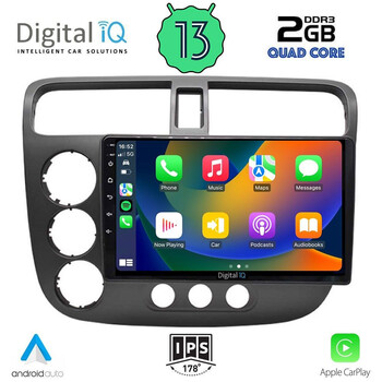 DIGITAL IQ RSB 2187_CPA (9inc) MULTIMEDIA TABLET for HONDA CIVIC 4D mod. 2001-2006