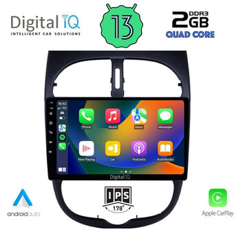 DIGITAL IQ RSB 2506_CPA (9inc) MULTIMEDIA TABLET for PEUGEOT 206 mod. 1998-2006