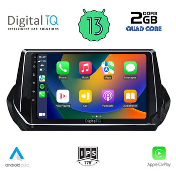 DIGITAL IQ RSB 2509_CPA (9inc) MULTIMEDIA TABLET for PEUGEOT 208 - 2008 mod. 2021&gt;