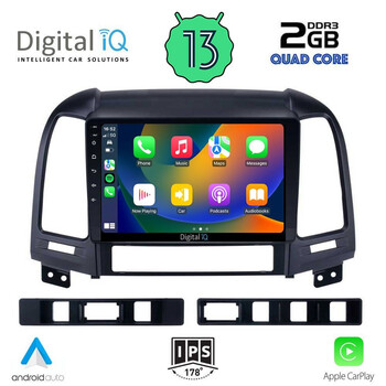 DIGITAL IQ RSB 2239_CPA (9inc) MULTIMEDIA TABLET for HYUNDAI SANTA FE  mod. 2005-2013