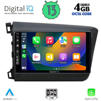 DIGITAL IQ BXD 61904D_CPA (9inc) MULTIMEDIA TABLET for HONDA CIVIC 4Doors mod. 2012-2016