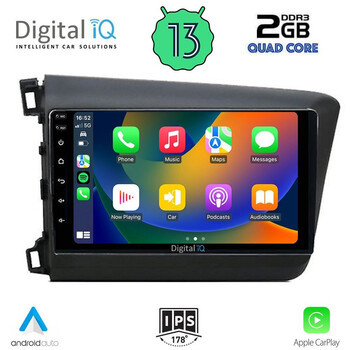 DIGITAL IQ RSB 21904D_CPA (9inc) MULTIMEDIA TABLET for HONDA CIVIC  4Doors mod. 2012-2016
