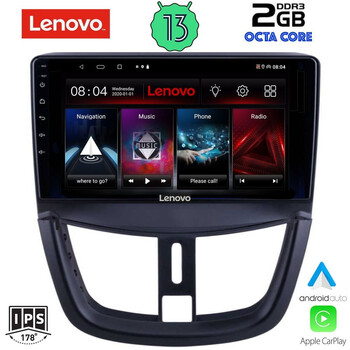 LENOVO LVF 7507_CPA (9inc) MULTIMEDIA TABLET for PEUGEOT 207 mod. 2007