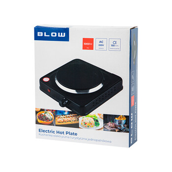 DM-44-043 . Επιτραπέζια ηλεκτρική εστία μονή 1000W BLOW