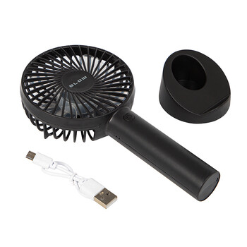 DM-44-503 . Φορητός ανεμιστήρας USB με επαναφορτιζόμενη μπαταρία μαύρος BLOW
