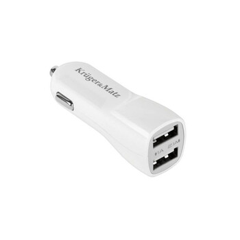 KM0018 . Φορτιστής Αυτοκινήτου 2xUSB 3000mA με λειτουργία Quick Charge 3.0 Kruger&Matz