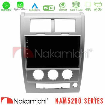 Nakamichi Nam5260 Series 4core Android12 4+64gb Jeep Cherokee (Kk) 2008-2012 Navigation Multimedia Tablet 10 με Carplay &Amp; Android Auto u-n44-Jp1618