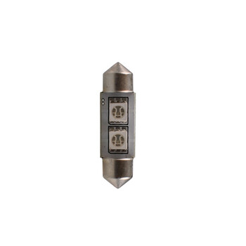 L304B/MT ΛΑΜΠΑΚΙΑ ΠΛΑΦΟΝΙΕΡΑΣ C5W 12V SV8.5 36mm 2xSMD5050 LED ΜΠΛΕ CAN-BUS M-TECH - 1 τεμ.