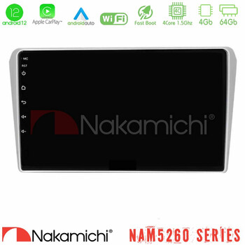 Nakamichi Nam5260 Series 4core Android12 4+64gb Toyota Avensis t25 02/2003–2008 Navigation Multimedia Tablet 9 με Carplay & Android Auto u-n44-Ty412n