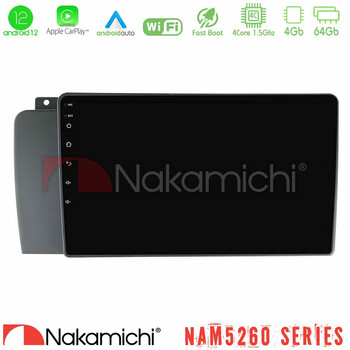 Nakamichi Nam5260 Series 4core Android12 4+64gb Volvo s60 2004-2009 Navigation Multimedia Tablet 9 με Carplay &Amp; Android Auto u-n44-Vl1514