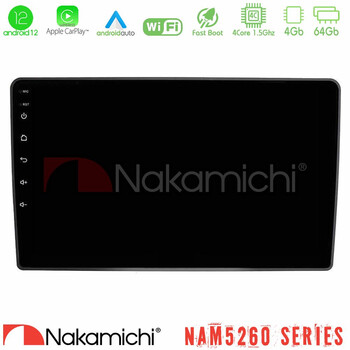 Nakamichi Nam5260 Series 4core Android12 4+64gb vw Passat Navigation Multimedia Tablet 9 με Carplay &Amp; Android Auto u-n44-Vw095n