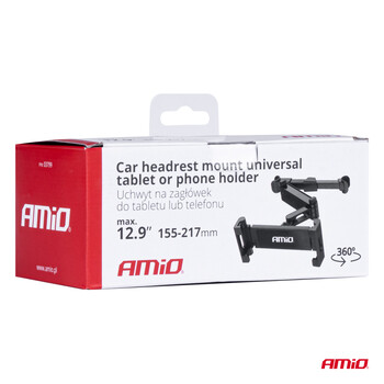 03799/AM ΒΑΣΗ ΣΤΗΡΙΞΗΣ ΤΑΜΠΛΕΤ (TABLET) 155>216mm ΓΙΑ ΠΡΟΣΚΕΦΑΛΟ ΚΑΘΙΣΜΑΤΟΣ AMIO - 1 Τεμ.