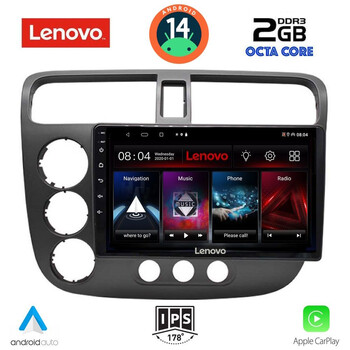 LENOVO LVF 5187_CPA (9inc) MULTIMEDIA TABLET for HONDA CIVIC 4D mod. 2001-2006